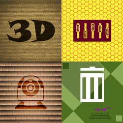 set of abstract backgrounds with different web vector image