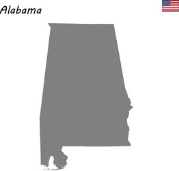 Alabama State Map Vector Image