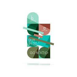 minimal flat clean abstract option step vector image