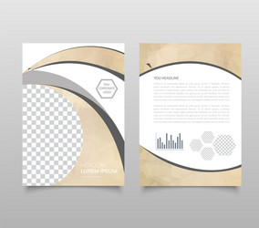modern triangle presentation template business vector image