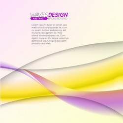 Abstract background with colorful waves vector