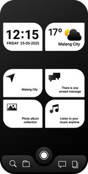 minimalist mobile phone user interface design vector image