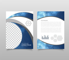 modern triangle presentation template business vector image