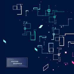 abstract architectural plan with simple elements vector image