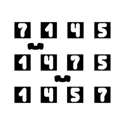 bubble sort algorithm glyph icon vector image