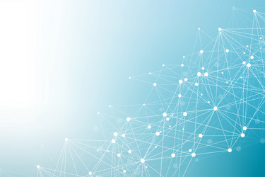 geometric abstract background with connected line vector image