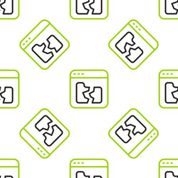 Line broken file icon isolated seamless pattern vector
