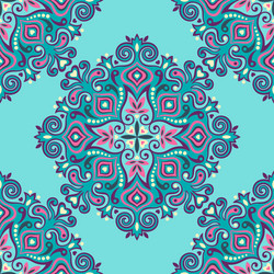 seamless background with abstract ethnic pattern vector image