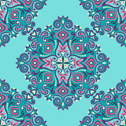 seamless background with abstract ethnic pattern vector