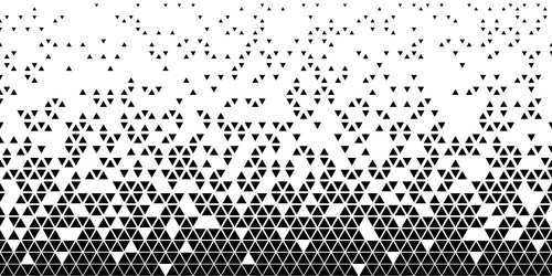 wide abstract black triangle gradient pattern vector image