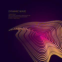 Abstract Dynamic Waves Background vector image