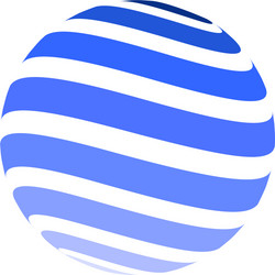 Colorful wire world logo icon Royalty Free Vector Image