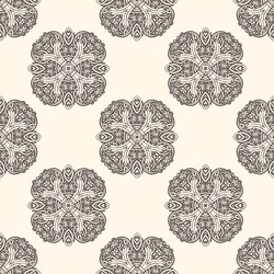 Damask seamless pattern element vector