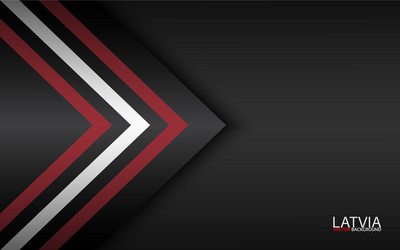Modern colorful arrows with latvian colors vector