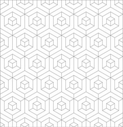 Abstract 3d background of isometric hexagonal vector