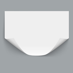 Empty paper sheet Royalty Free Vector Image - VectorStock