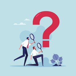 problem analysis or management concept vector image