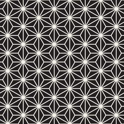 Seamless pattern repeating geometric elements vector