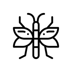 bug icon thin linear style design isolated vector image