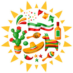 mexican cinco de mayo greeting card Vector Image