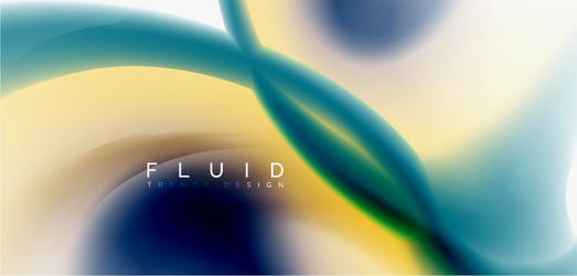 fluid flowing wave abstract background vector image
