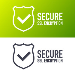 Secure connection icon isolated on white vector
