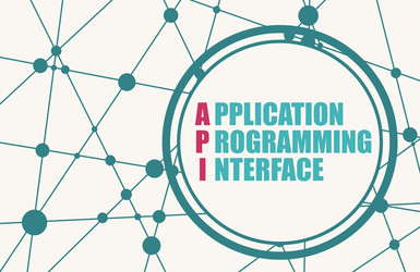 acronym api - application programming interface vector