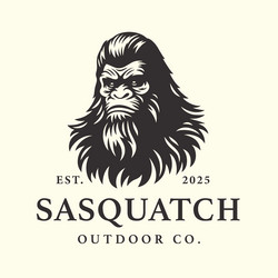 Sasquatch logo emblem Royalty Free Vector Image