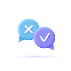 Task Speech Bubbles with Marks vector image