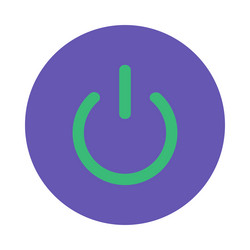 round sensor on key sticker dynamic button vector image