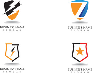 Security guard logo design shield template Vector Image