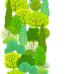 spring or summer seamless pattern with stylized vector image