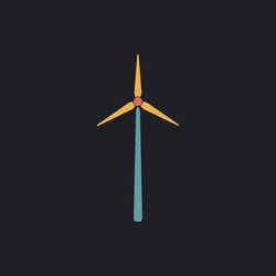 Windmill computer symbol vector