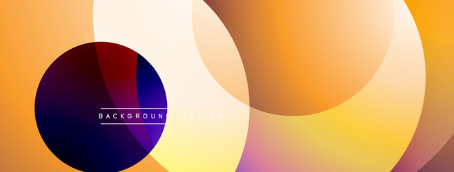 abstract colorful background overlapping circles vector image