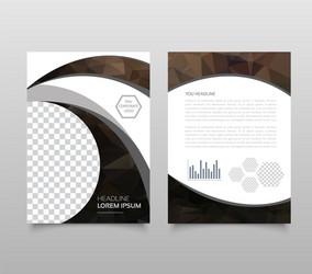modern triangle presentation template business vector image