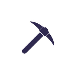 Pick axe icon on white vector