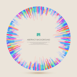 seeing inside of the colorful lines pattern vector image