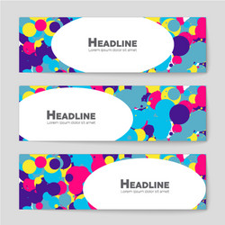 abstract layout background set for art vector image