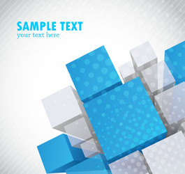 background with 3d element vector image