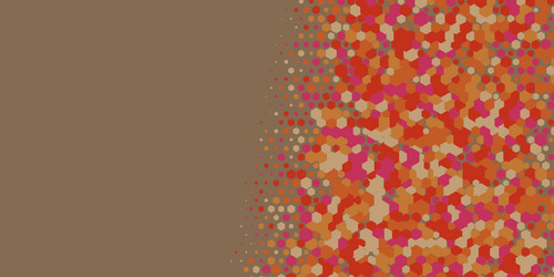 geometric multi size hexagon with color vector