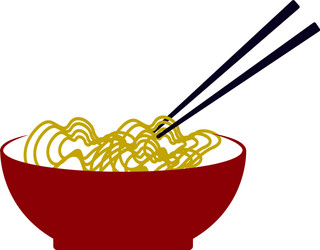 Noodle ramen icon design template isolated vector