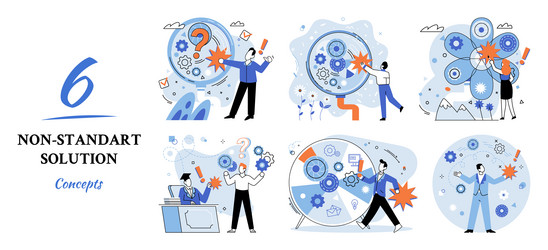 solution solving problem metaphor answer vector image