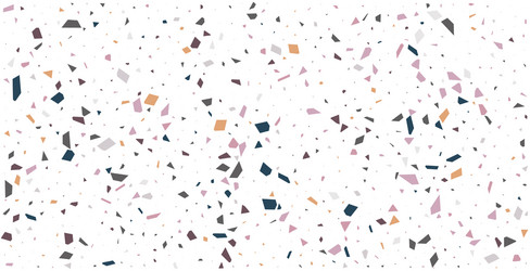 White terrazzo floor tile pattern abstract vector