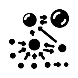pagerank algorithm glyph icon vector image