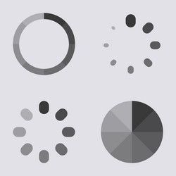 preloader progress indicators loader icons vector