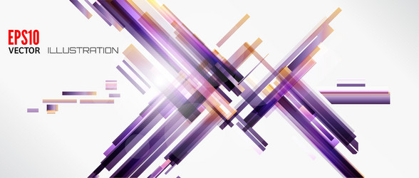 abstract lines background with colored elements vector image