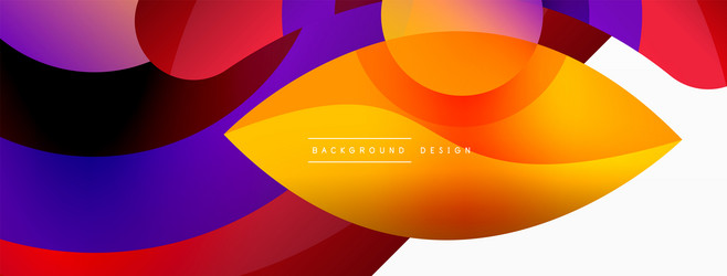abstract background with color geometric shapes vector image