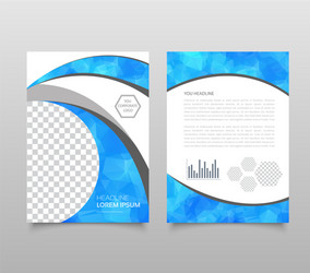 modern triangle presentation template business vector image
