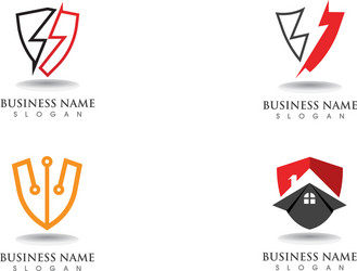 Security guard logo design shield template Vector Image