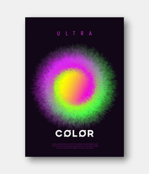 A4 size abstract colorful gradient liquid vector